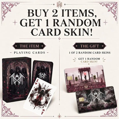 Sleep Token Playing Card Deck | Rock Music Band Collectible Poker Card Game | Gothic Fantasy Gift for Gamers and Fans