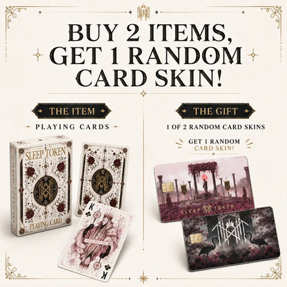 Sleep Token Playing Card Deck | Rock Music Band Collectible Poker Card Game | Gothic Fantasy Gift for Gamers and Fans