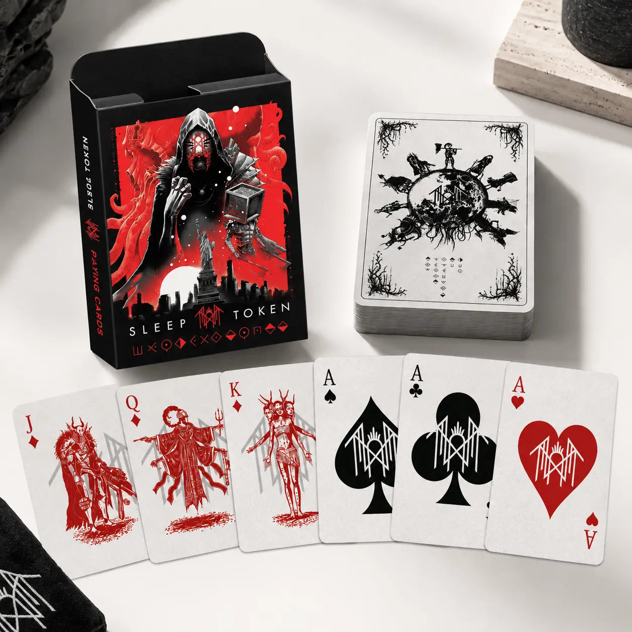 Sleep Token Playing Card Deck | Rock Music Band Collectible Poker Card Game | Gothic Fantasy Gift for Gamers and Fans