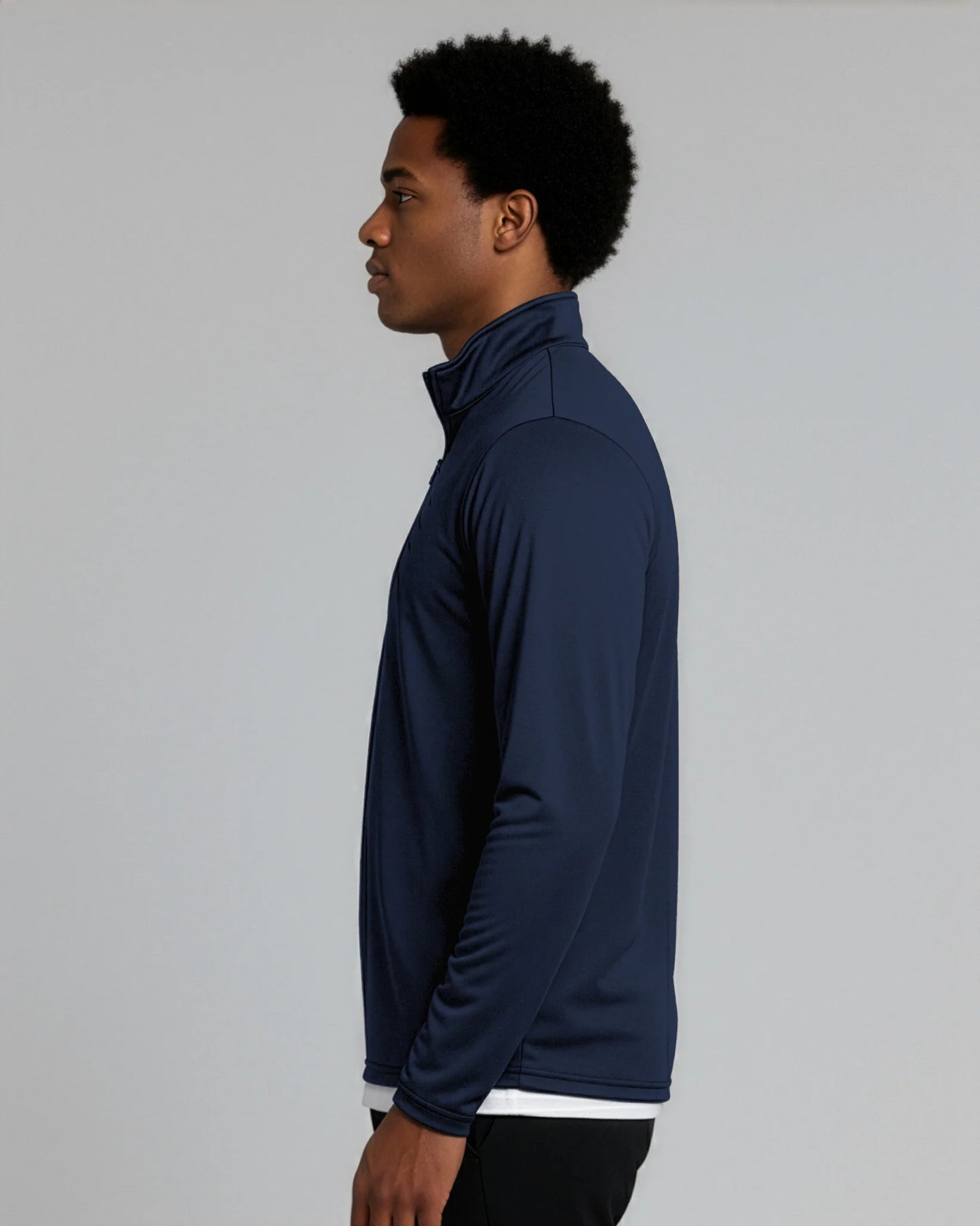 3 Pack: Men'S Dry-Fit Active Quarter Zip Long Sleeve Athletic Performance Pullover (Available in Big & Tall)