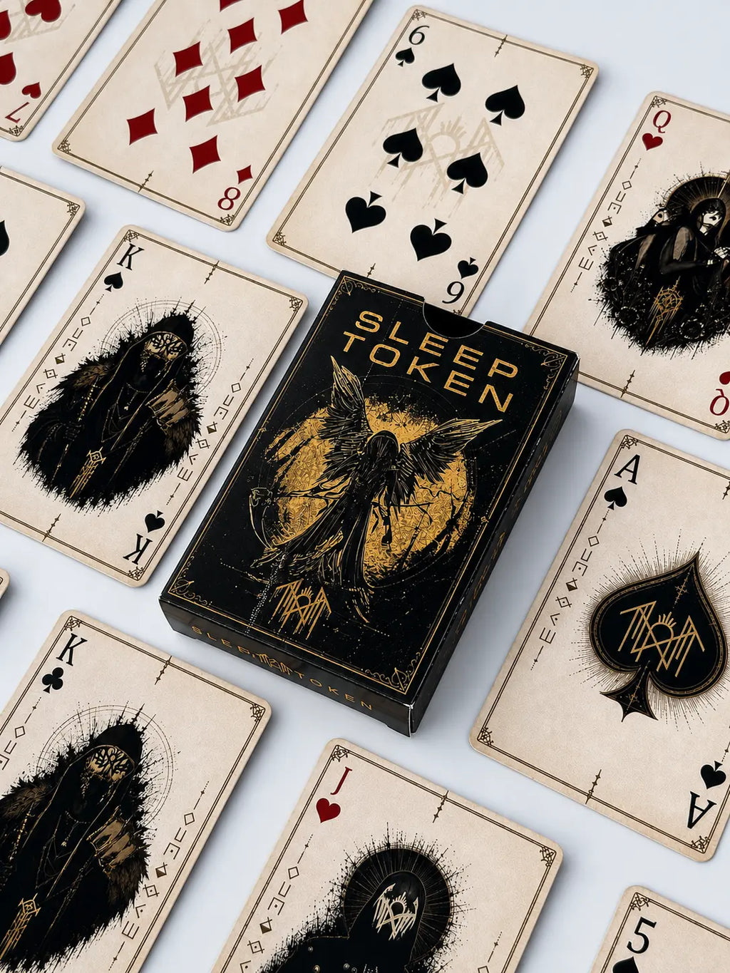 Sleep Token Playing Card Deck | Rock Music Band Collectible Poker Card Game | Gothic Fantasy Gift for Gamers and Fans