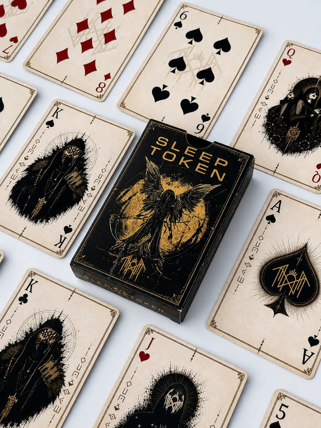 Sleep Token Playing Card Deck | Rock Music Band Collectible Poker Card Game | Gothic Fantasy Gift for Gamers and Fans