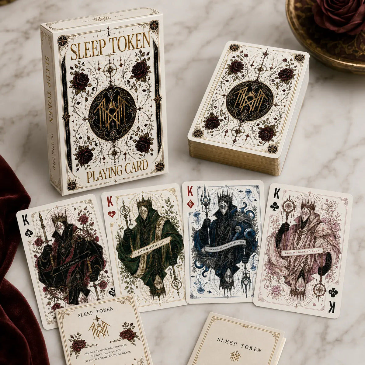 Sleep Token Playing Card Deck | Rock Music Band Collectible Poker Card Game | Gothic Fantasy Gift for Gamers and Fans