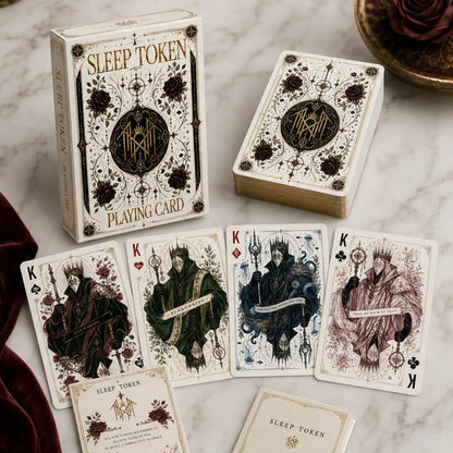 Sleep Token Playing Card Deck | Rock Music Band Collectible Poker Card Game | Gothic Fantasy Gift for Gamers and Fans