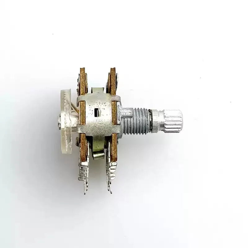 10PCS 16type 8-pin Dual A100K With Equal-tone Tap Stepping Audio Power Amplifier Volume Potentiometer, Shaft Length 15MM