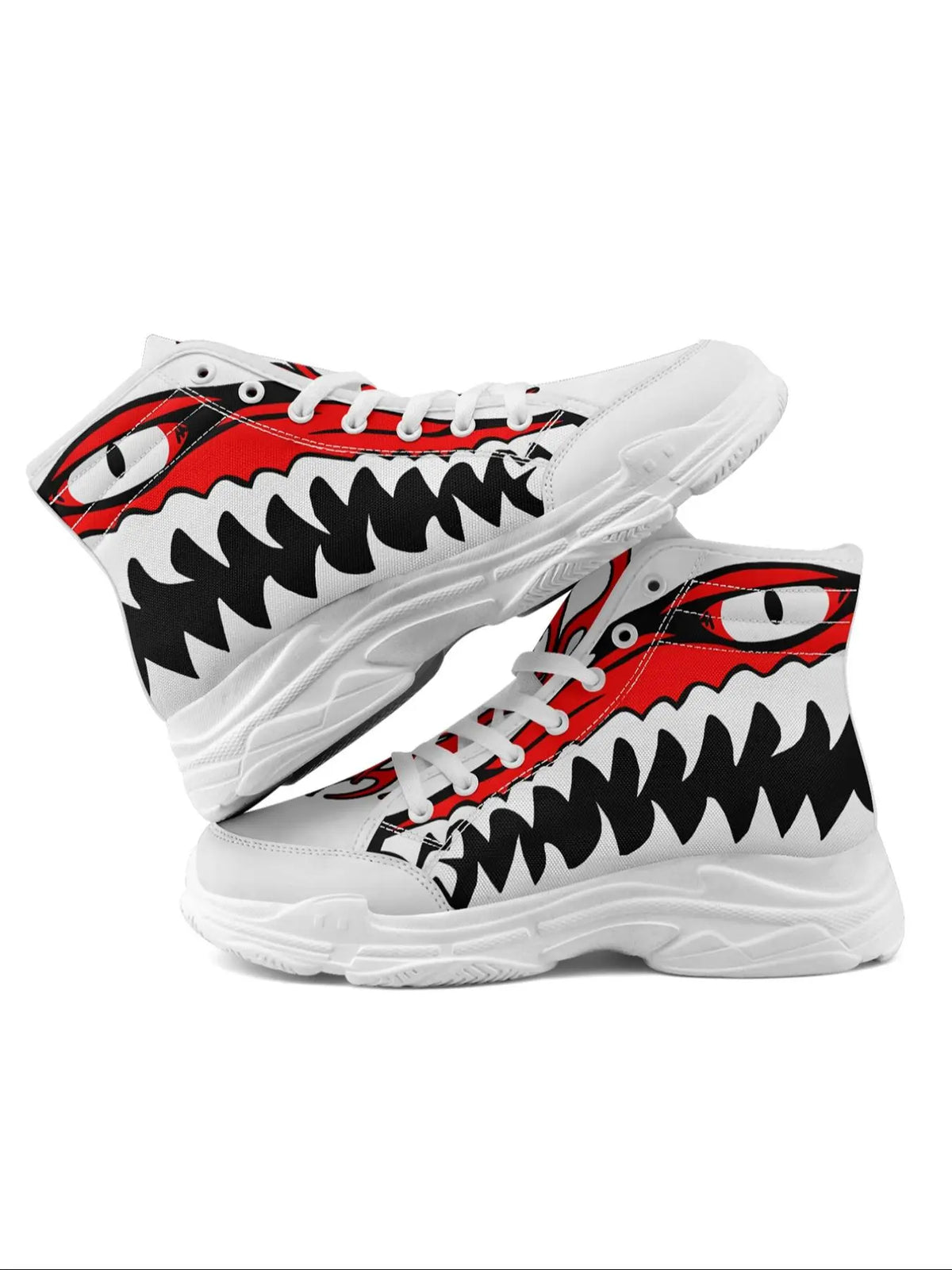Men'S Halloween Theme Animal Print Decor High Top Sneakers, Casual Comfortable Breathable Sports Shoes, Fashionable Sneakers for Daily Wear, Graphic Print Sneakers