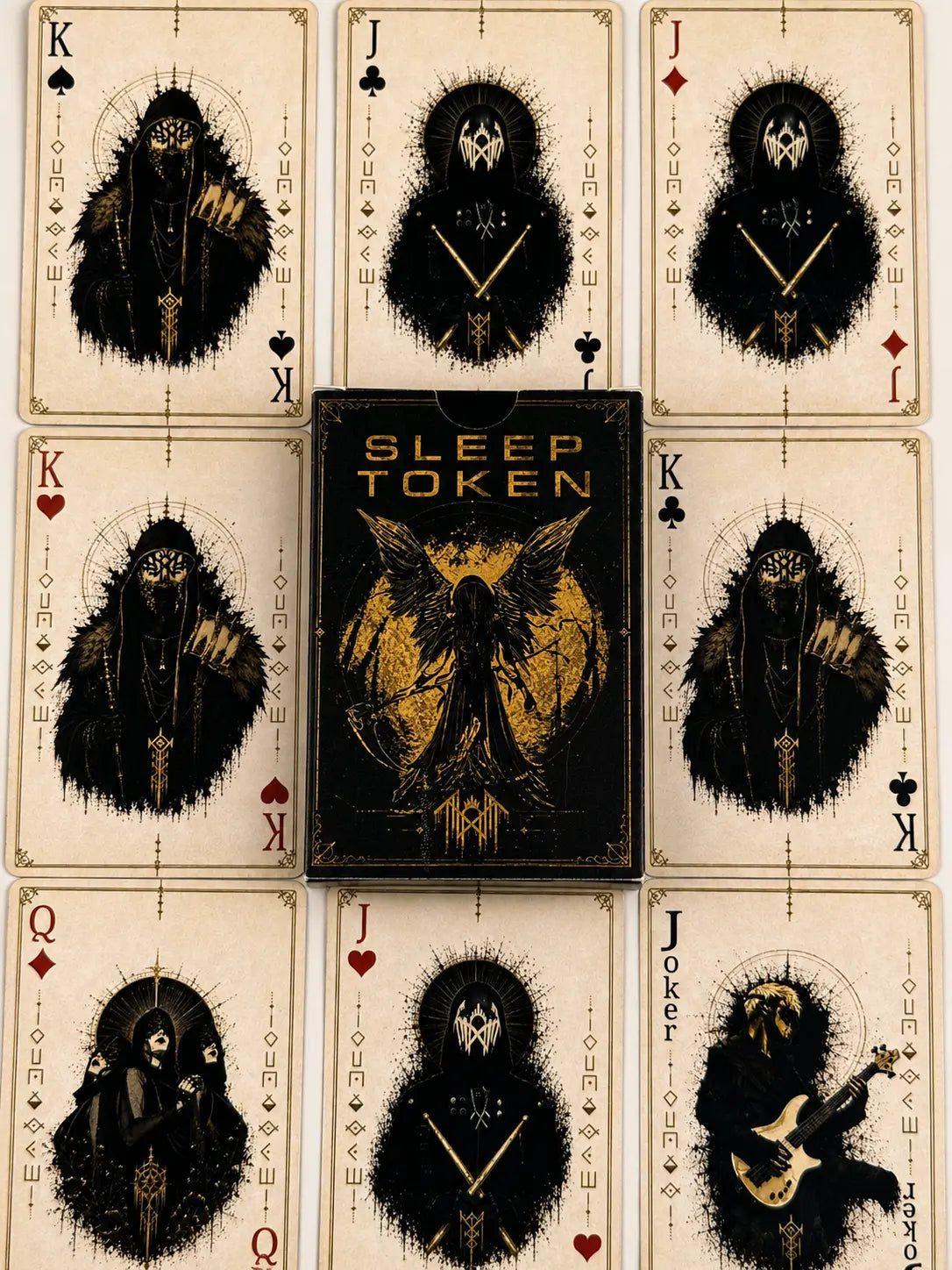Sleep Token Playing Card Deck | Rock Music Band Collectible Poker Card Game | Gothic Fantasy Gift for Gamers and Fans